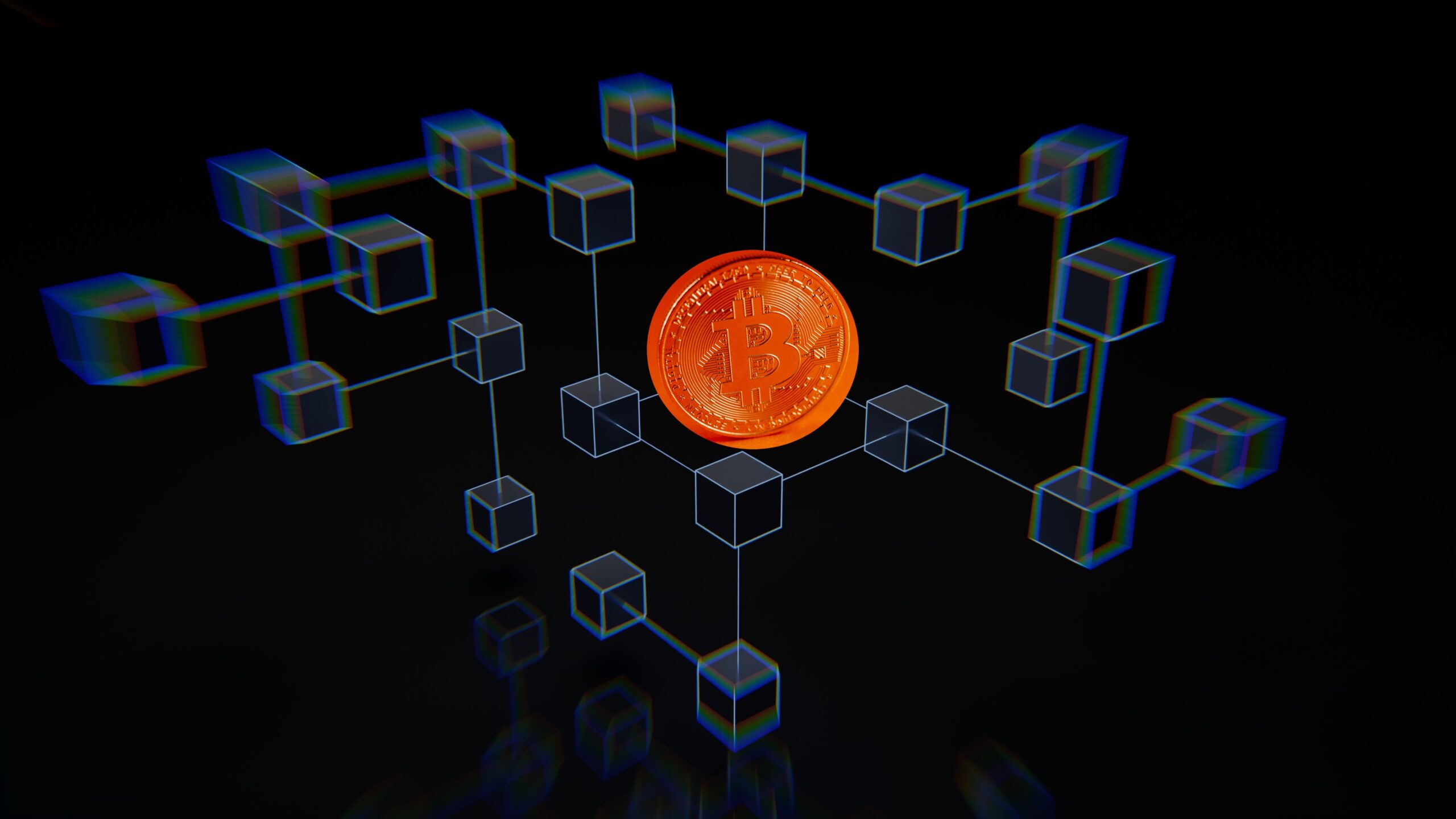 Immagine che rappresenta la blockchain di Bitcoin
