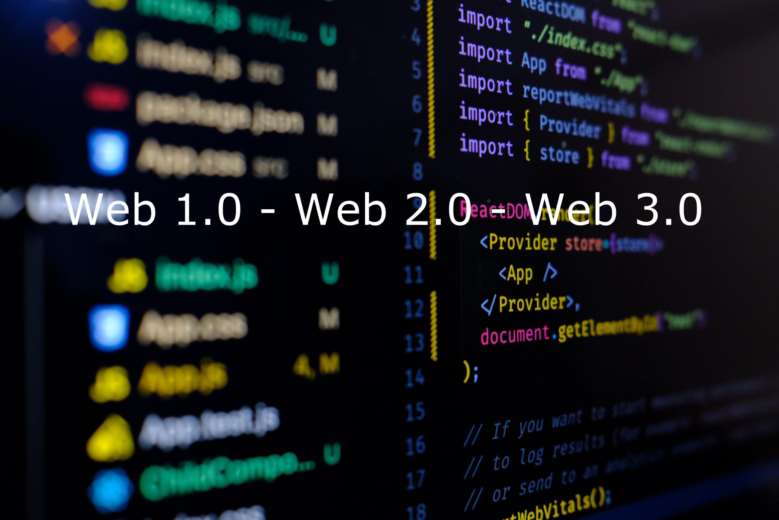 Immagine che rappresenta una pagina html nel web 3. Gestione dati Web 3.0: il potere nelle mani degli utenti